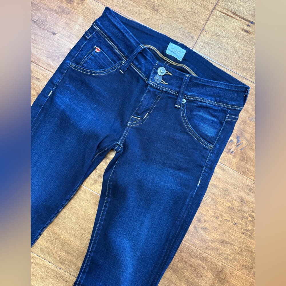 HUDSON Beth Baby Boot Jeans Size 25 Dark Wash NWOT USA Made - Picture 2 of 13